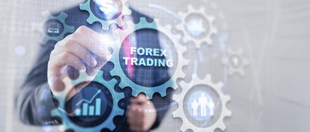 Finance business investment strategy competition. Forex Tradingの写真素材