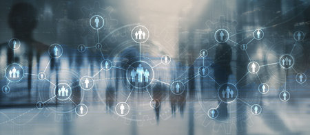 HR Human Resources Business concept mixed media 2023