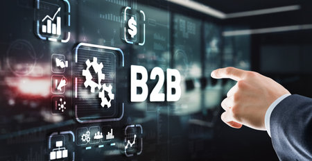 B2B Business Technology Marketing Company Commerce concept. Business to Businessの写真素材