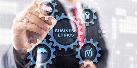 Business Ethics Honesty Integrity Concept. Universal background for presentationの写真素材