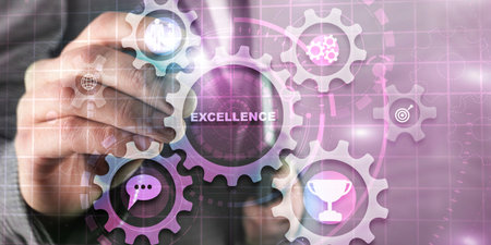 Business excellence manager. Business development conceptの写真素材