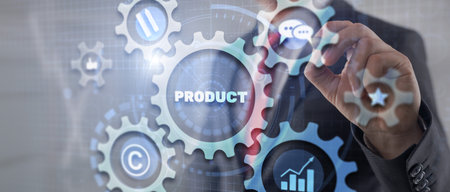Product Marketing Commercial concept. Mixed Mediaの写真素材