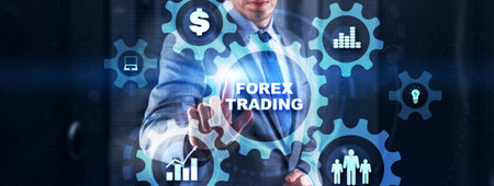 Finance business investment strategy competition. Forex Tradingの写真素材
