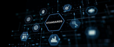 Standards Quality assurance and control concept. Business and technologyの写真素材