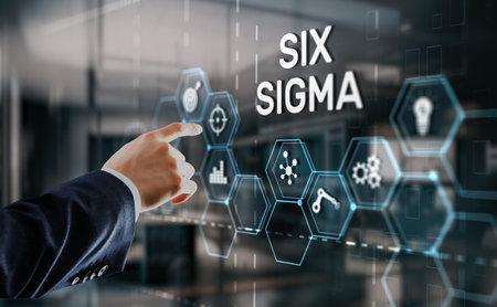 Six Sigma. Management concept aimed at improving the quality of work of an organization or a separate unitの写真素材