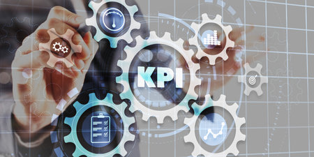 KPI. Key performance indicator. Business technology Internet and network concept. Background Data Centerの写真素材