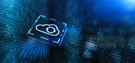 Cloud computing concept. Connect to cloud. Cloud computing iconの写真素材