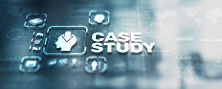 Case Study Education concept. Study online e-learningの写真素材
