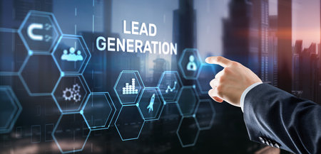 Lead Generation. Finding and identifying customers for your business products or servicesの写真素材