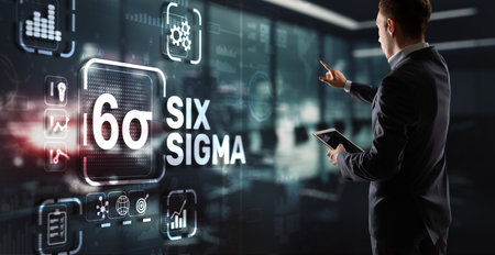 Six Sigma. Management concept aimed at improving the quality of work of an organization or a separate unitの写真素材