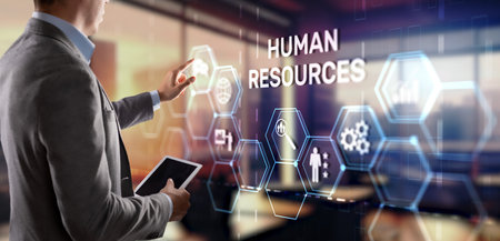 Modern Human Resources Hiring Job Occupation Concept. Business Technologyの写真素材
