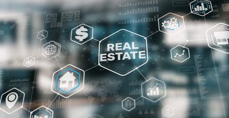 Real estate house and car rent listing contractの写真素材