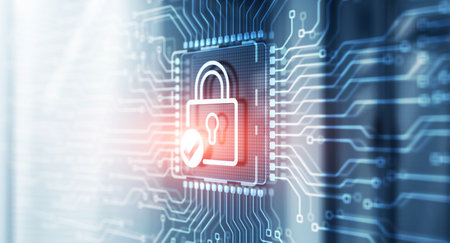 Cyber Security Data Protection Business Privacy conceptの写真素材