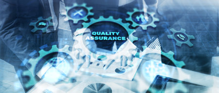 Quality Assurance Guarantee Standards quality control conceptの写真素材