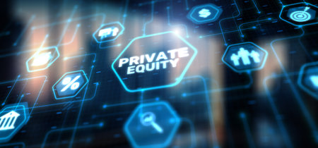 Private equity investment business concept. Technology Internet. Mixed Mediaの写真素材