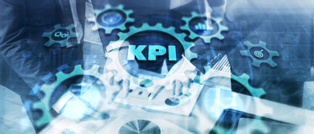 KPI. Key performance indicator. Business technology Internet and network concept. Background Data Centerの写真素材