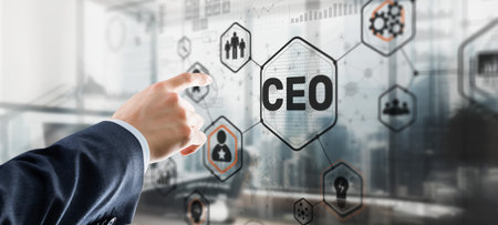 Chief Executive Officer. CEO business concept on virtual screenの写真素材