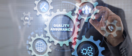 Quality Assurance Guarantee Standards quality control conceptの写真素材
