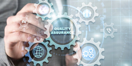 Quality Assurance Guarantee Standards quality control conceptの写真素材