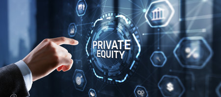 Private equity investment business concept. Technology Internet conceptの写真素材
