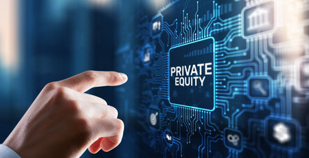 Private equity investment business concept. Technology Internet conceptの写真素材