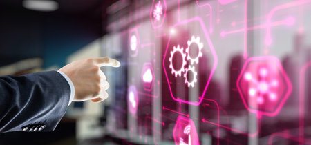 Gears. Concept of a business idea. Teamwork strategy cooperationの写真素材