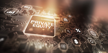 Private equity (PE) investment business concept. Private equity capital. IPOの写真素材