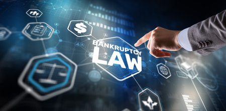 Judicial decision lawyer business concept. Bankruptcy law conceptの写真素材