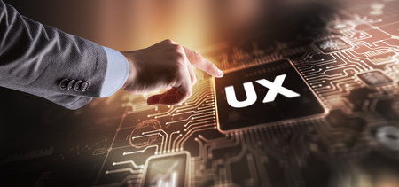 Mobile app user experience UX or app UXの写真素材