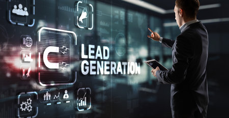 Lead Generation. Finding and identifying customers for your business products or servicesの写真素材