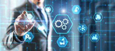 Gears. Concept of a business idea. Teamwork strategy cooperationの写真素材