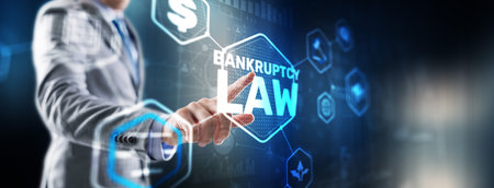 Judicial decision lawyer business concept. Bankruptcy law conceptの写真素材