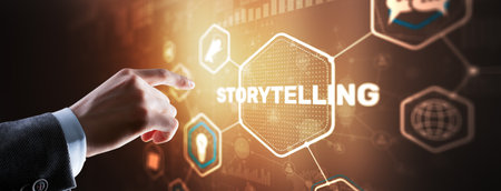 Storytelling social and cultural activity of sharing storiesの写真素材