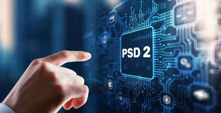PSD2 Payment Services Directive Open Banking Paymentの写真素材
