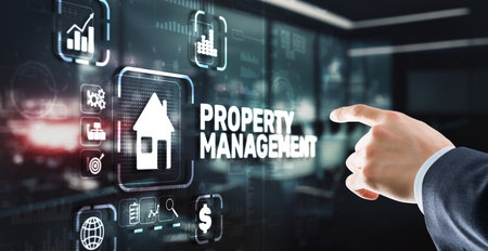 Property management. Maintenance and oversight of real estate and physical propertyの写真素材