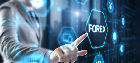 Forex trading concept. Online trading and consultingの写真素材