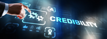 Credibility improvement. Modern business solution conceptの写真素材