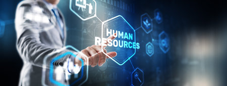 New Human resource management. HR. Team Building and recruitment conceptの写真素材