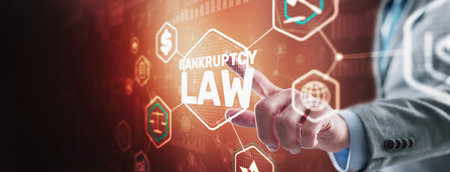 Judicial decision lawyer business concept. Bankruptcy law conceptの写真素材