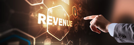 Increase revenue concept. Planning growth and increase of positive indicators in his businessの写真素材