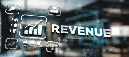 Revenue. Raising income concept 2024. Increase Sales Revenueの写真素材