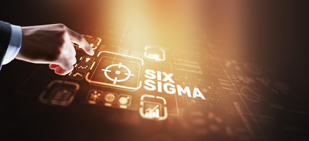 Six Sigma. Management concept aimed at improving the quality of work of an organization or a separate unitの写真素材