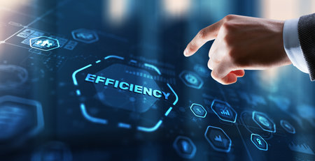 Manager businessman plan to increase efficiencyの写真素材