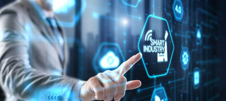 Smart industry. Technology process automation conceptの写真素材