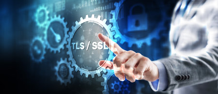 Transport Layer Security. Secure Socket Layer. TLS SSL. Mixed Mediaの写真素材
