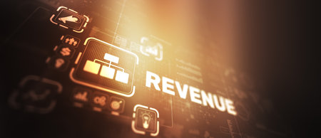 Revenue. Raising income concept 2024. Increase Sales Revenueの写真素材
