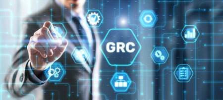 GRC Governance Risk and Compliance conceptの写真素材