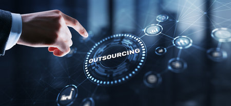 Outsourcing Human Resources Global Recruitment conceptの写真素材