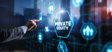 Private equity investment business concept. Technology Internet conceptの写真素材
