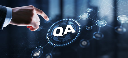 Quality Assurance Service Guarantee Standard. Certification Guarantee Conceptの写真素材